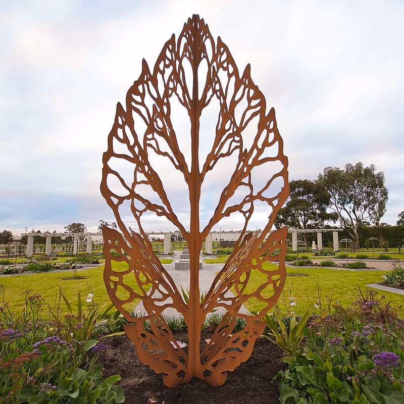 Leaf Skeleton Sculpture Altona Memorial Park