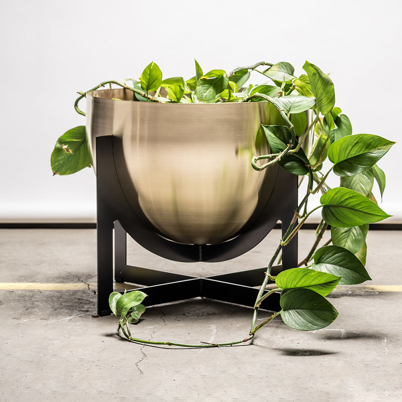 Private: Brass Base Planter Large