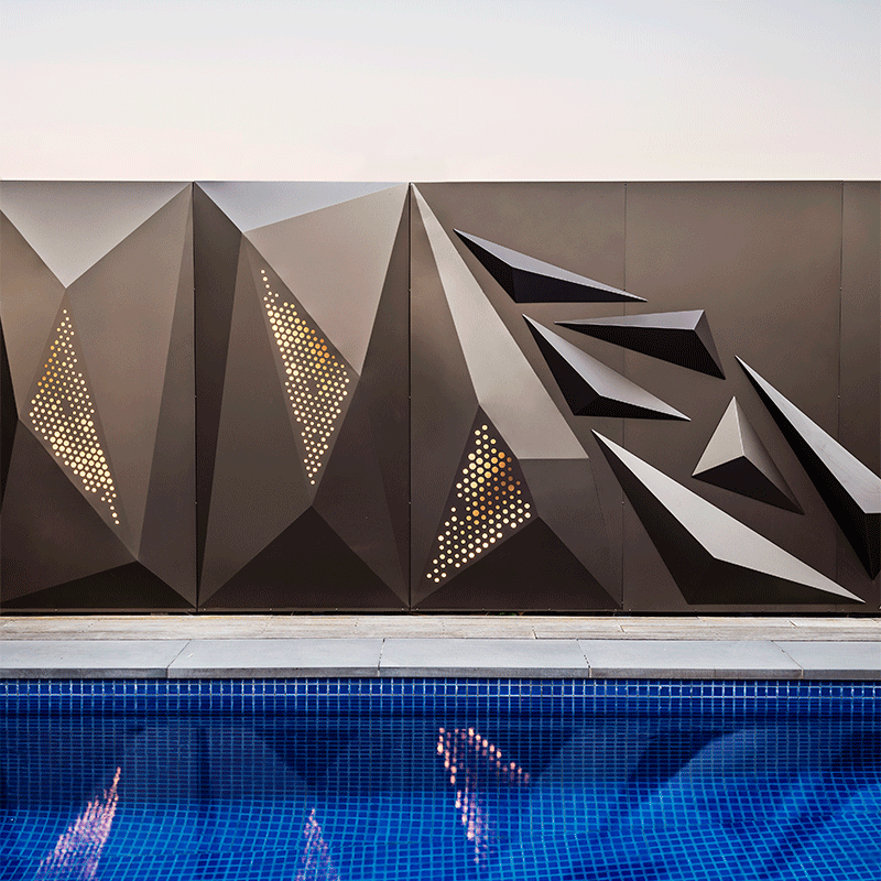 Faceted Wall Cladding