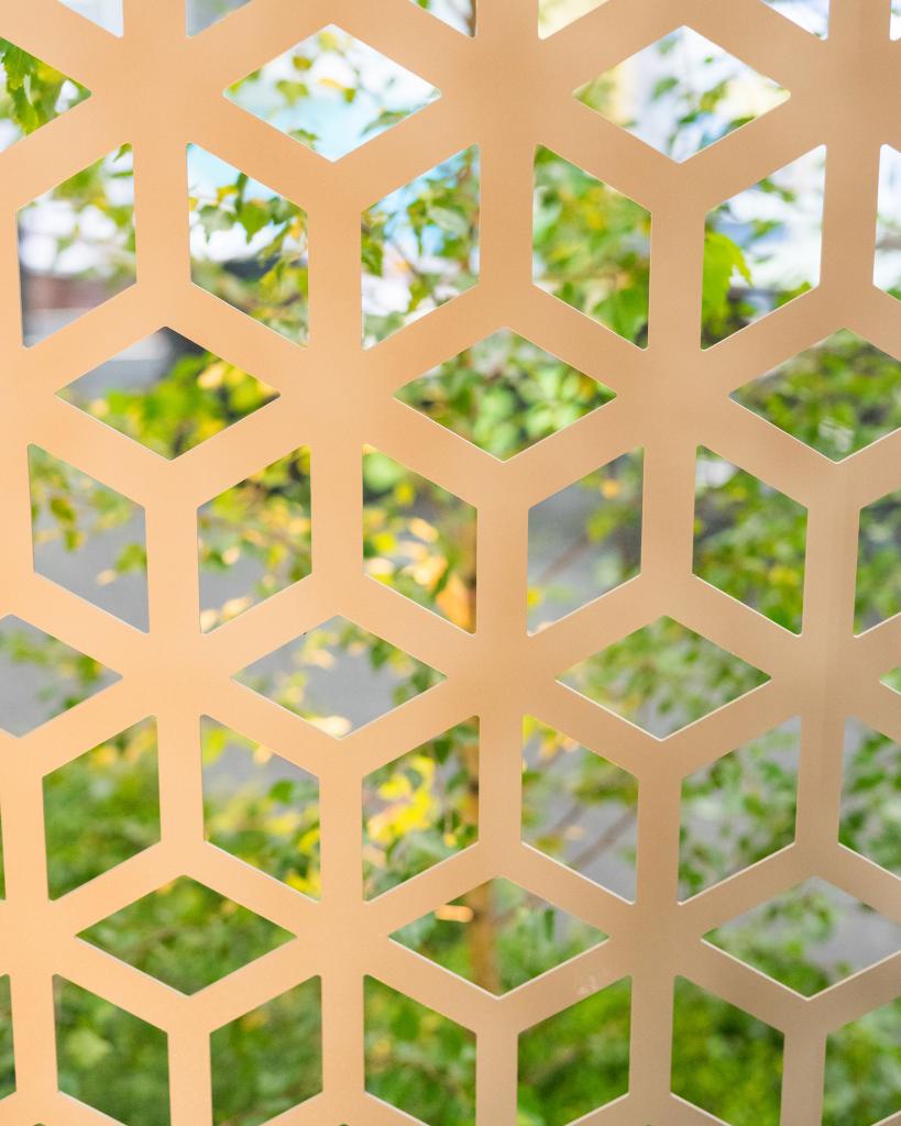 SPASA 2019 MINT Design Show Garden featuring custom steel pergola laser cut screens perforated stairs and corten steel outdoor garden sculpture by Lump Studio