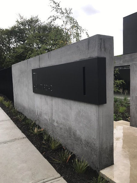 Custom Letterbox Facade by Lump Sculpture Studio; personalised Letterbox