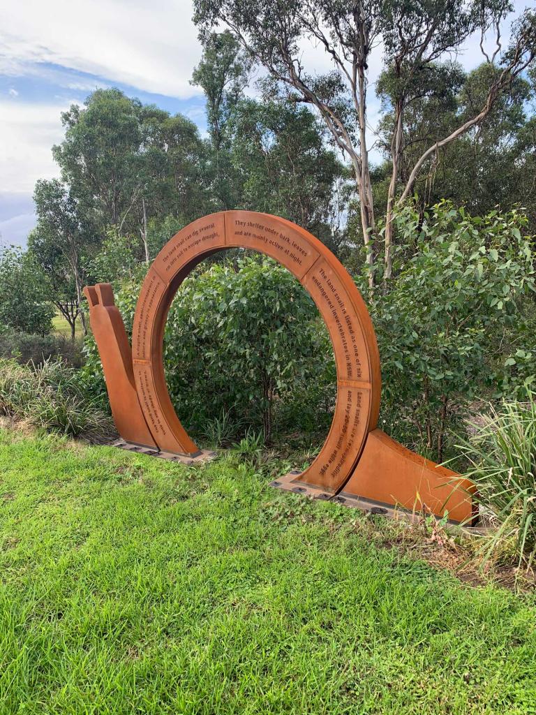 Sculpture depicting Cumberland Plain Land Snail fabricated by Lump Studio for Distinctive