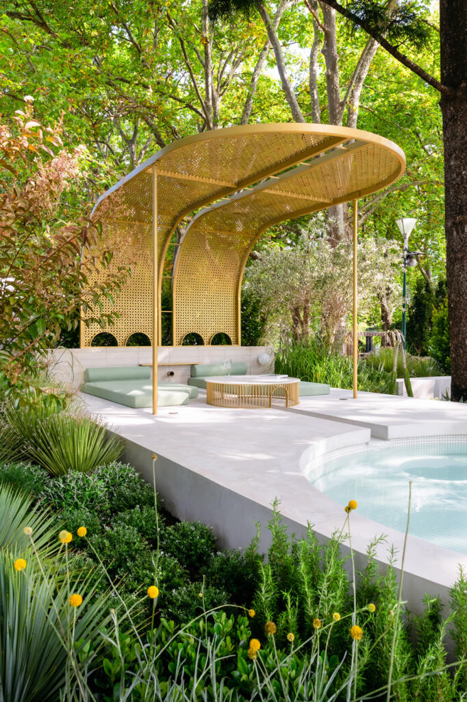 Melbourne international Flower and Garden Show 2023 Show Garden by Mint Pools and Landscaping;