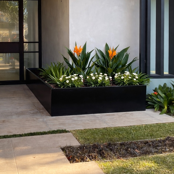 Custom L-Shape Planters